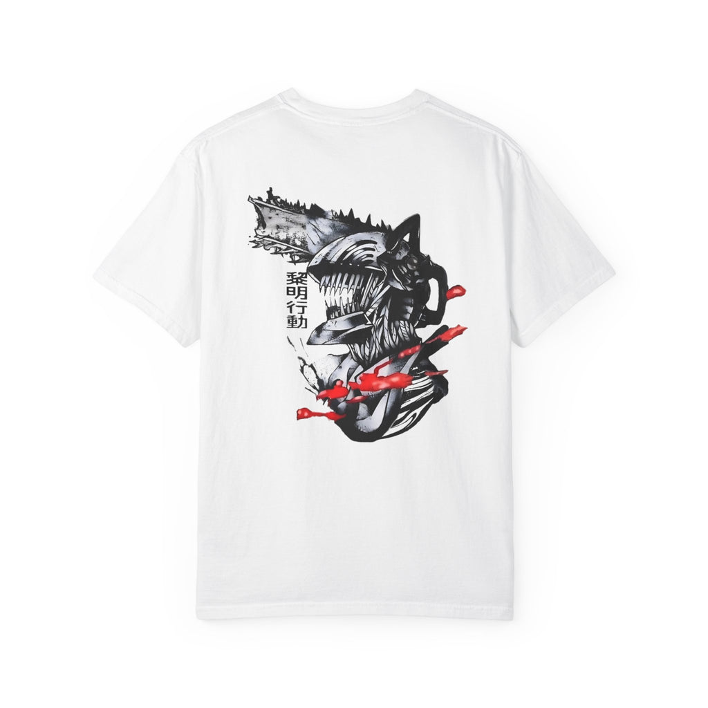 DENJI DESING UNISEX GARMET-DYED T-SHIRT