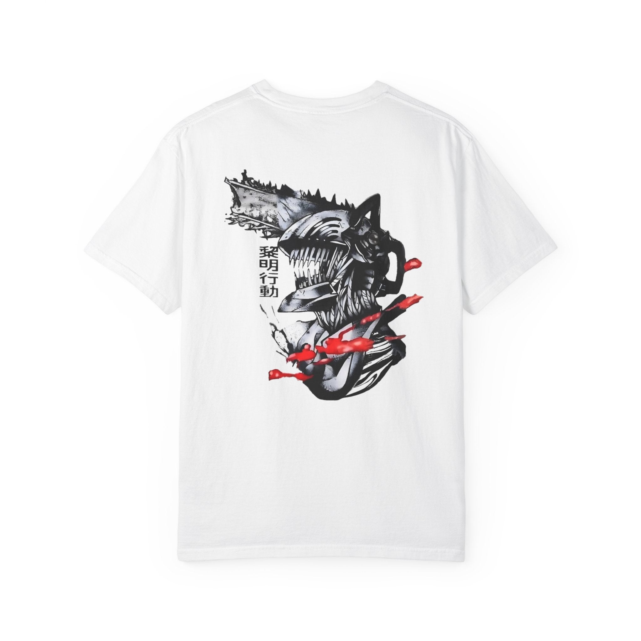DENJI DESING UNISEX GARMET-DYED T-SHIRT