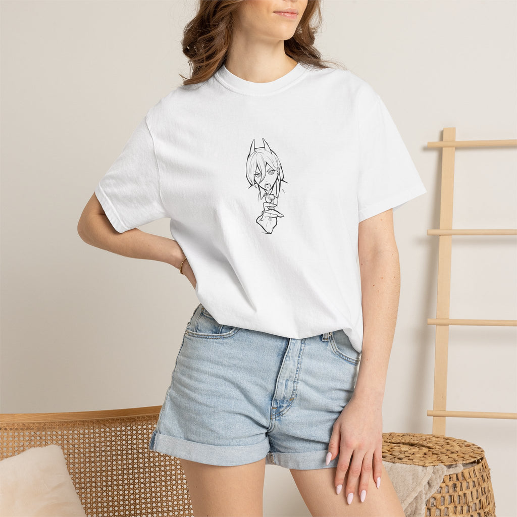 POWER CHAINSAW-MAN DESIGN Unisex Garment-Dyed T-shirt