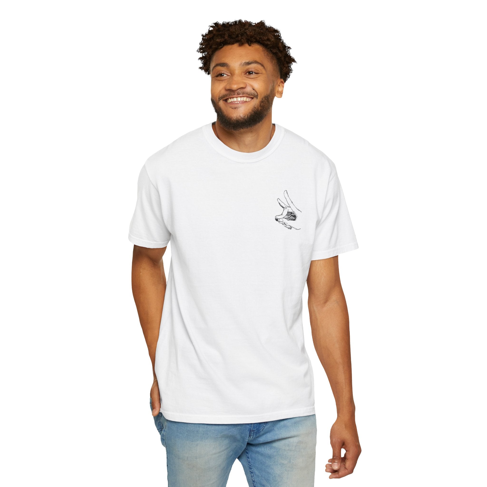 AKI HAYAKAWA DESING UNISEX GARMENT-DYED T-SHIRT