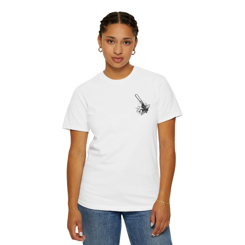 DENJI DESING UNISEX GARMET-DYED T-SHIRT
