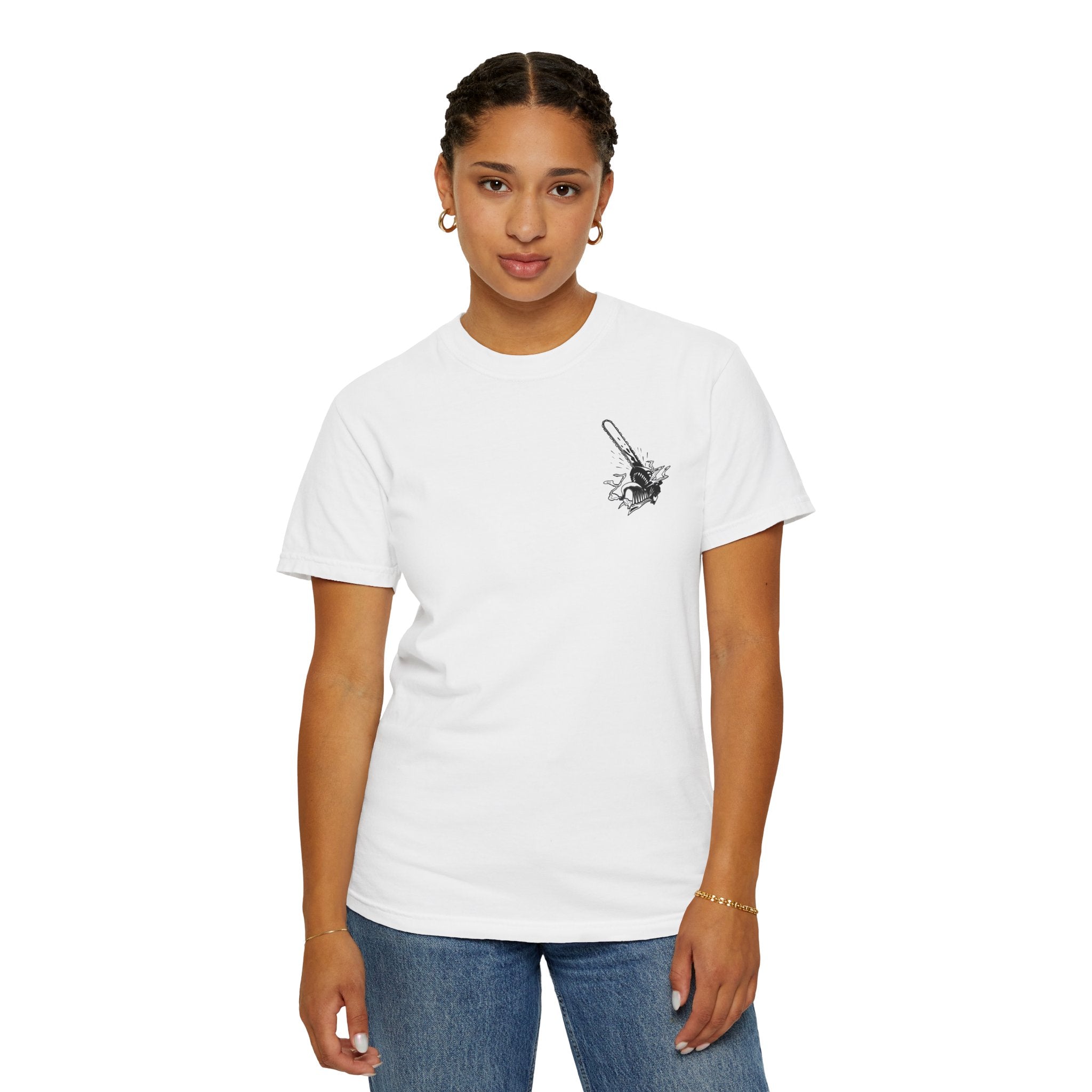 DENJI DESING UNISEX GARMET-DYED T-SHIRT
